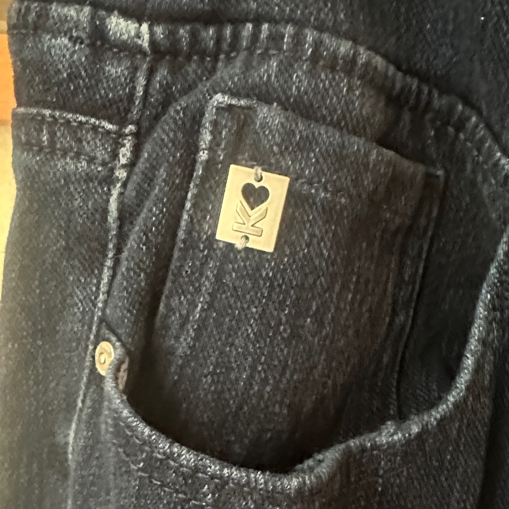 Belle Women's 14P Dark Blue cropped Jeans - Picture 4 of 8